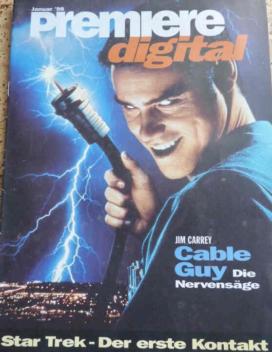 PREMIERE DIGITAL magazine side cover  January 1998