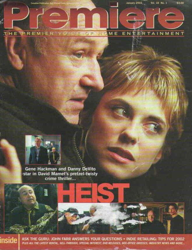 PREMIERE (Canada) magazine side cover  January 2002