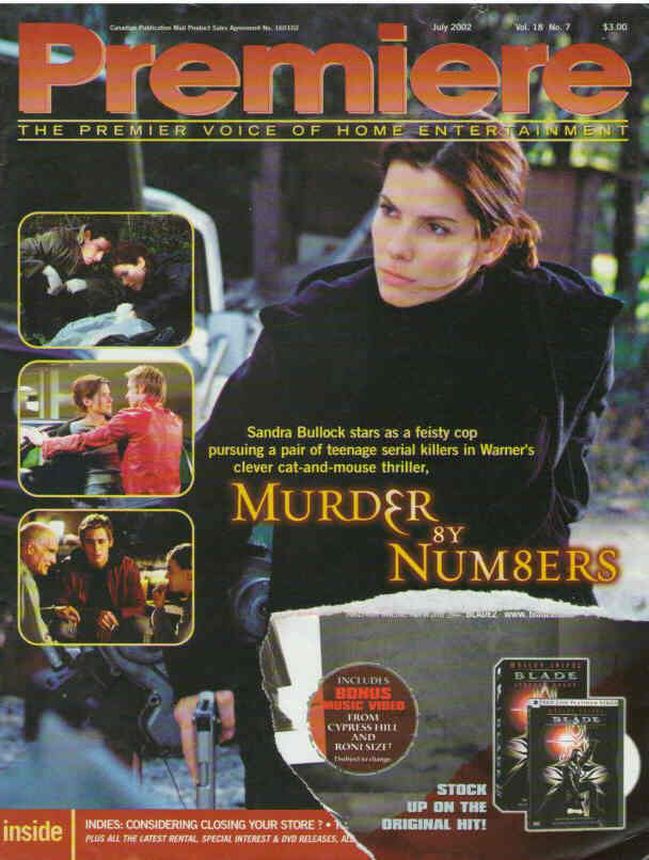 PREMIERE (Canada) magazine side cover  July 2002