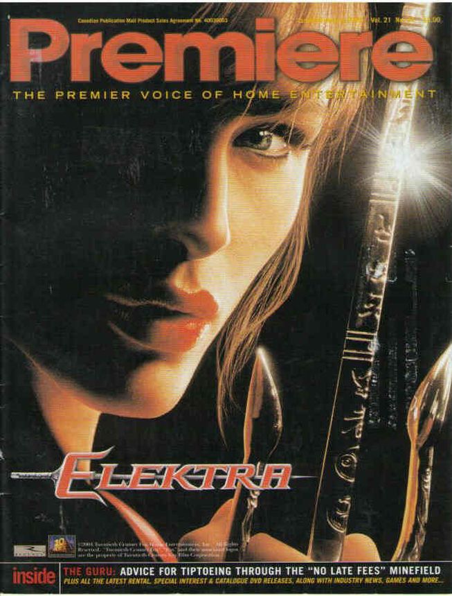 PREMIERE (Canada) magazine side cover  January/February 2005