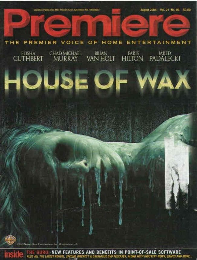 PREMIERE (Canada) magazine side cover  August 2005
