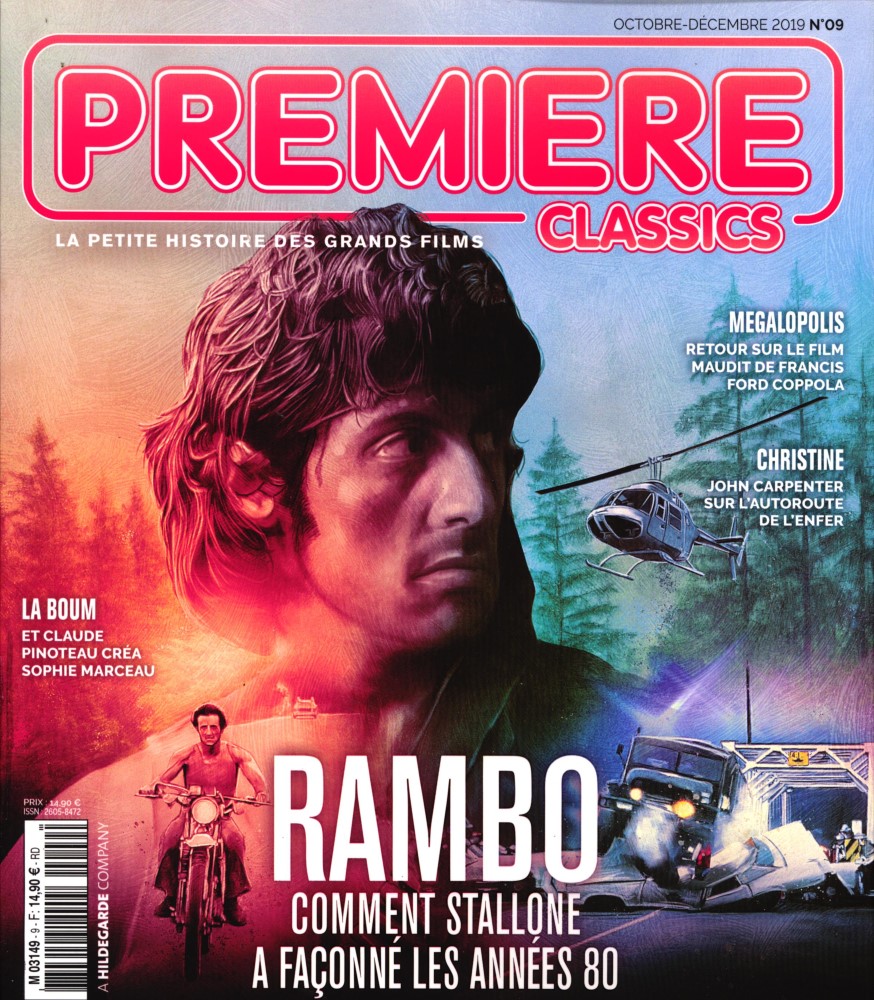 PREMIERE CLASSICS magazine side cover Issue 9 October/December 2019