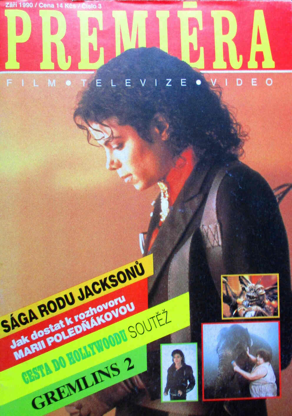 PREMIERA (CZ) magazine side cover September 1990