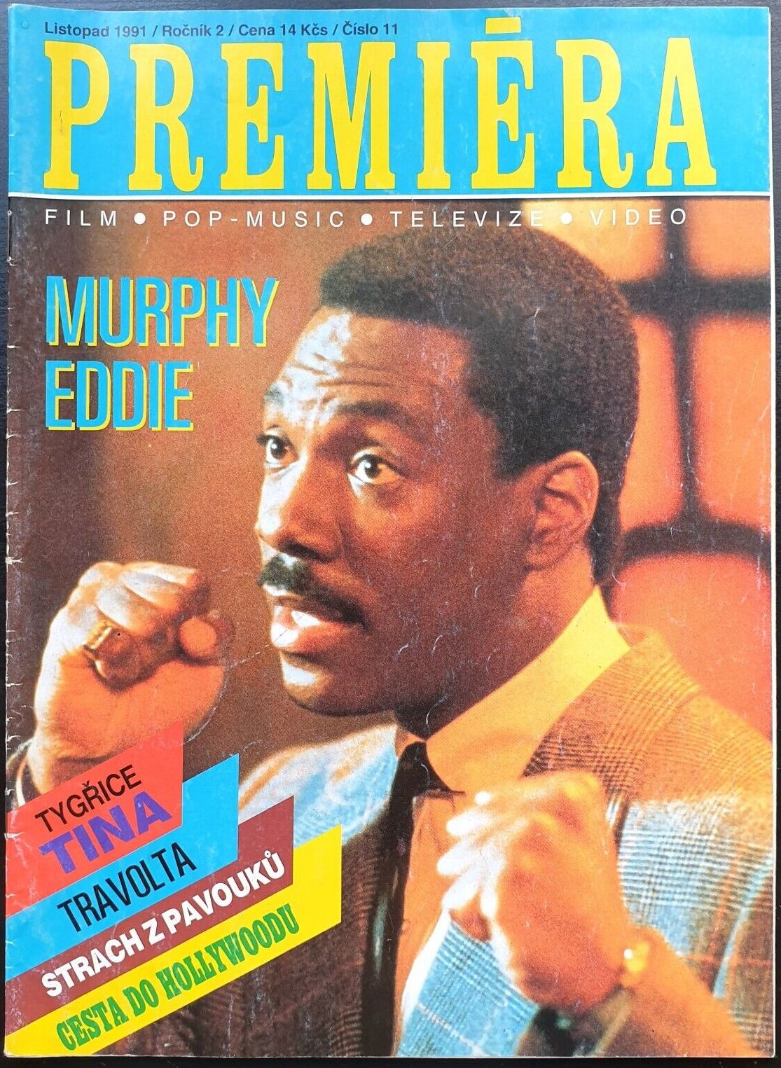 PREMIERA (CZ) magazine side cover  November 1991
