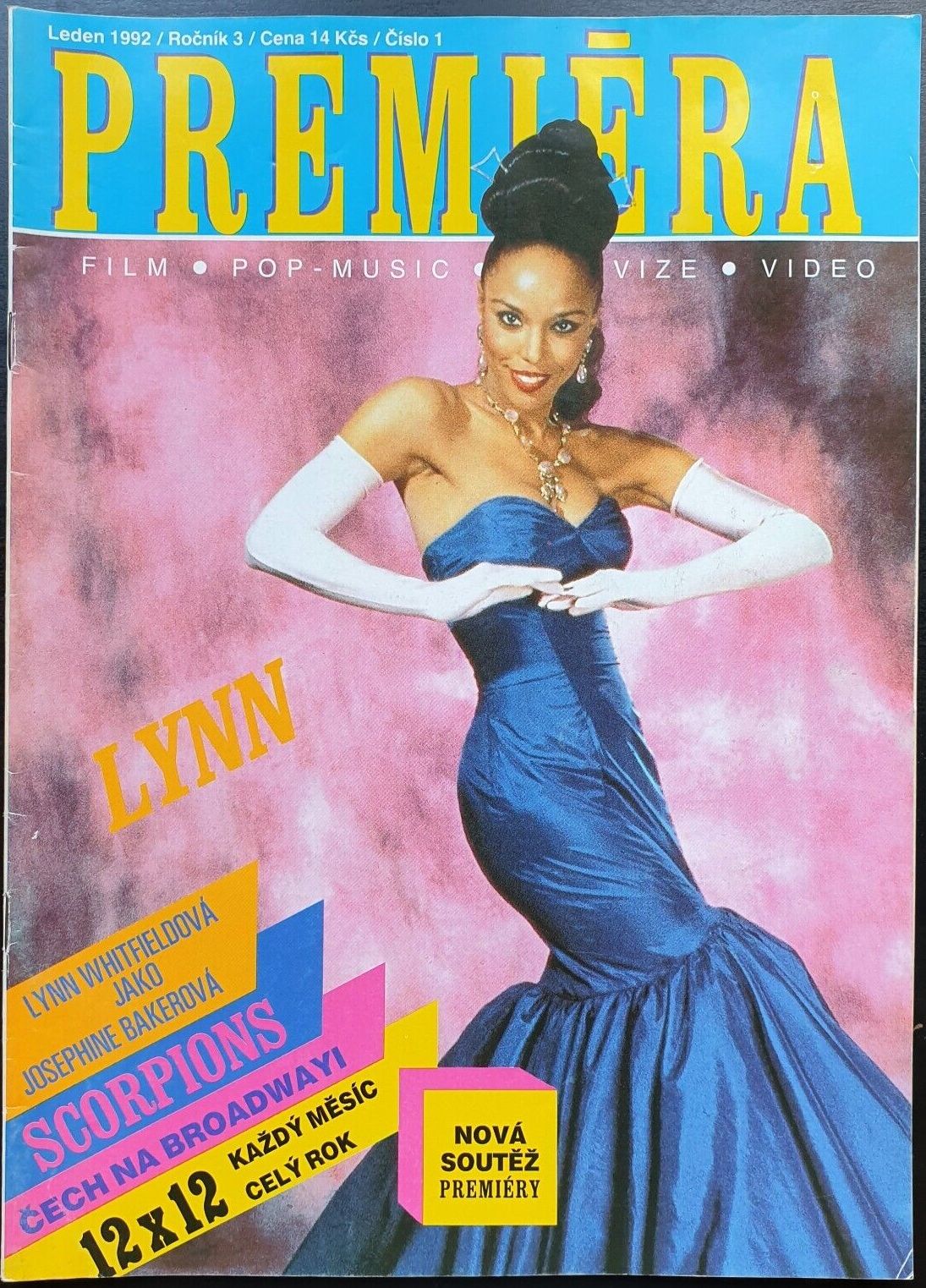 PREMIERA (CZ) magazine side cover  January 1992