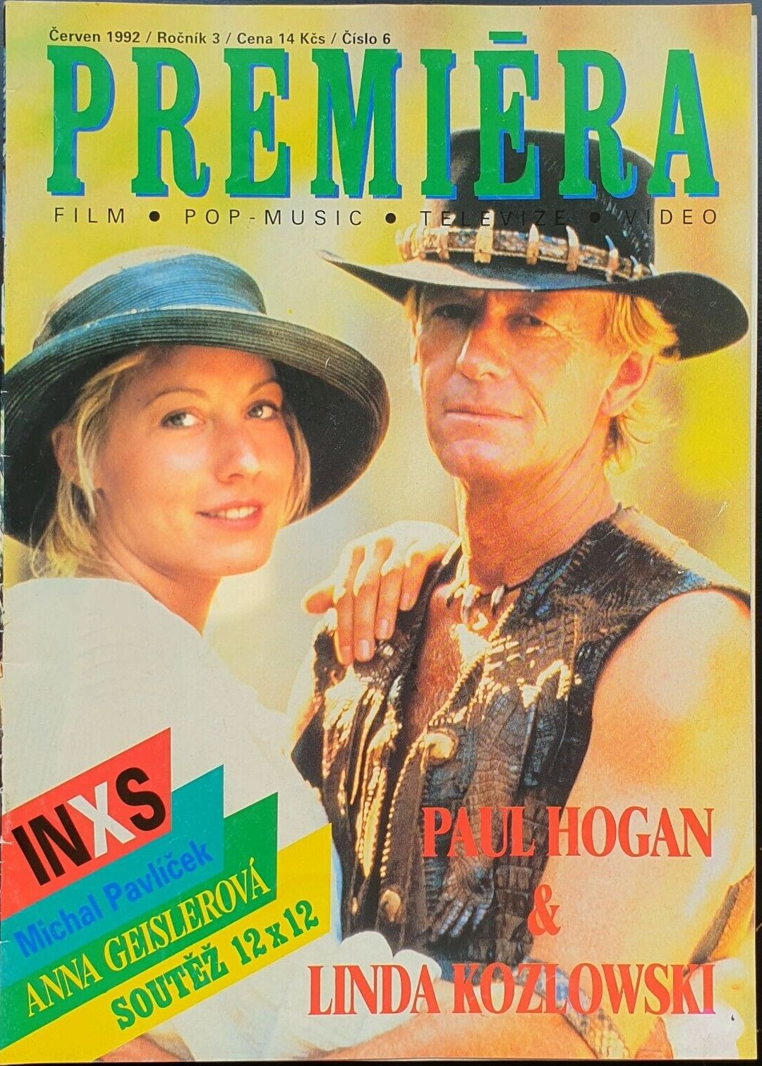PREMIERA (CZ) magazine side cover  June 1992