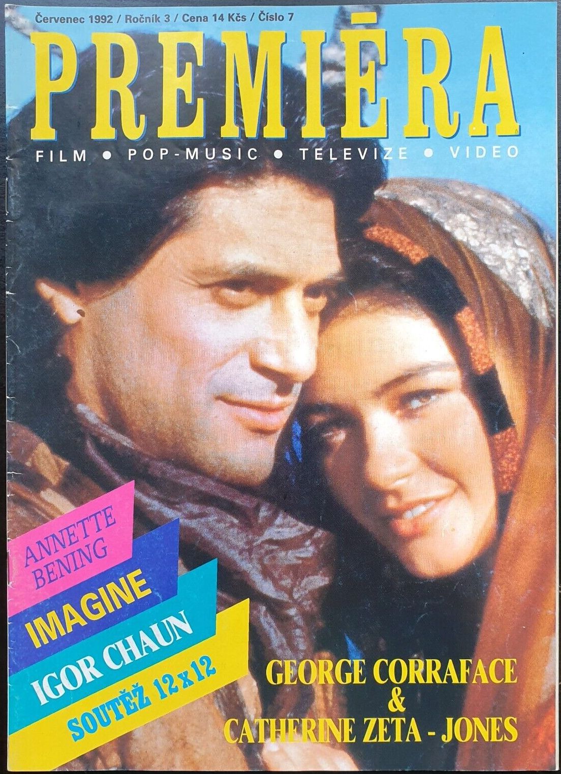 PREMIERA (CZ) magazine side cover  July 1992