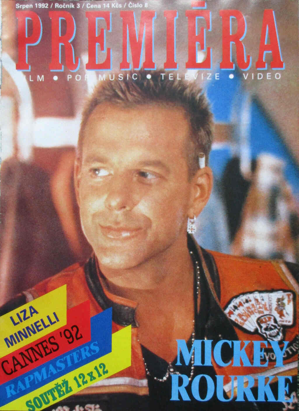 PREMIERA (CZ) magazine side cover August 1992