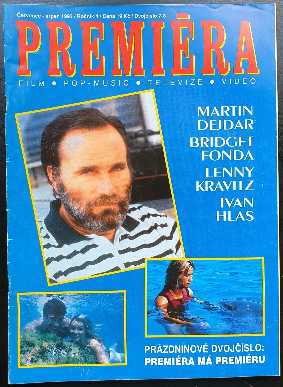 PREMIERA (CZ) magazine side cover  July 1993