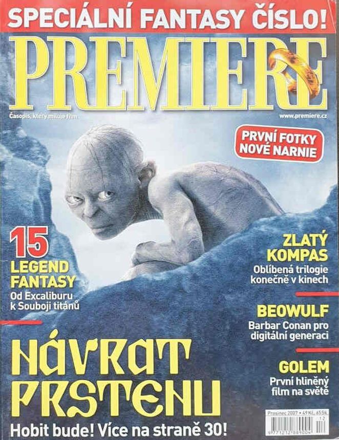 PREMIERE (CZ) magazine side cover  December 2007
