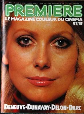 PREMIERE (FR) magazine side cover Issue 5 March 1977