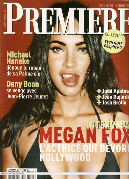PREMIERE (FR) magazine side cover Issue 392 October 2009