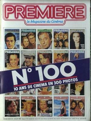 PREMIERE (FR) magazine side cover Issue 100 July 1985