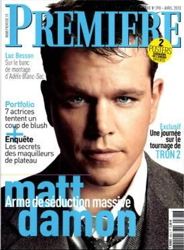 PREMIERE (FR) magazine side cover Issue 398 April 2010