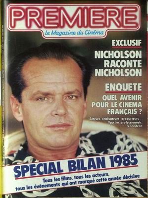 PREMIERE (FR) magazine side cover Issue 106 January 1986