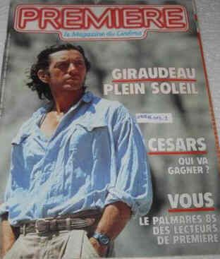 PREMIERE (FR) magazine side cover Issue 107 February 1986