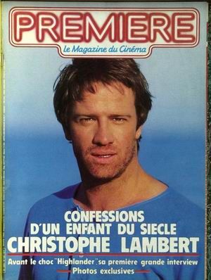 PREMIERE (FR) magazine side cover Issue 108 March 1986