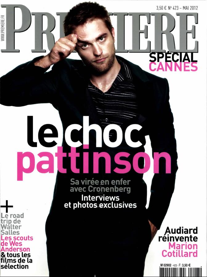 PREMIERE (FR) magazine side cover Issue 423 May 2012