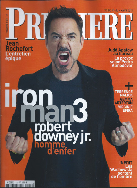 PREMIERE (FR) magazine side cover Issue 433 March 2013