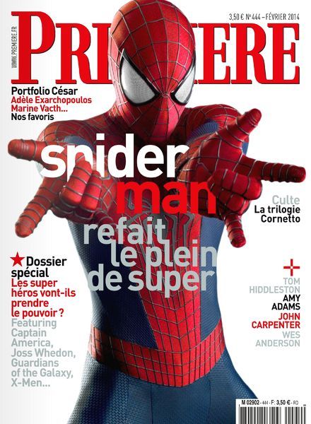 PREMIERE (FR) magazine side cover Issue 444 February 2014