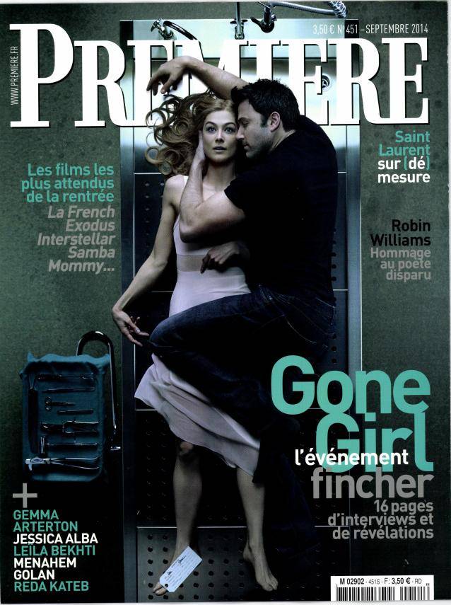 PREMIERE (FR) magazine side cover Issue 451 September 2014