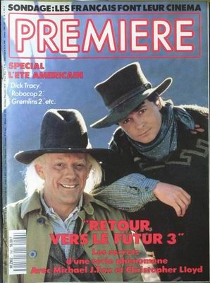 PREMIERE (FR) magazine side cover Issue 160 July 1990