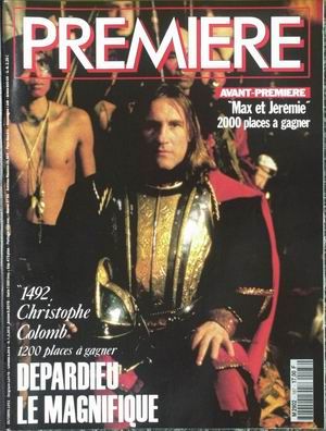 PREMIERE (FR) magazine side cover Issue 187 October 1992