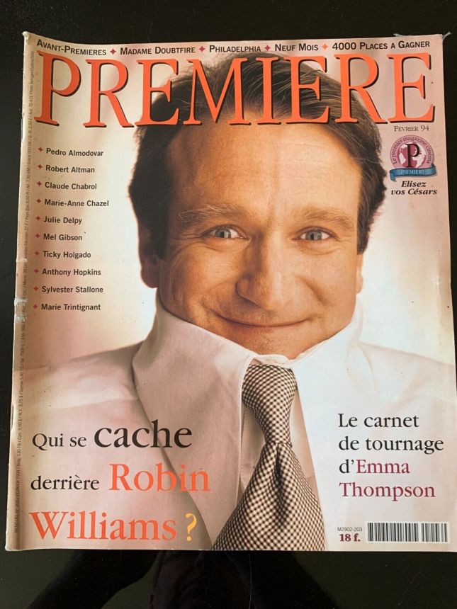 PREMIERE (FR) magazine side cover Issue 203 February 1994