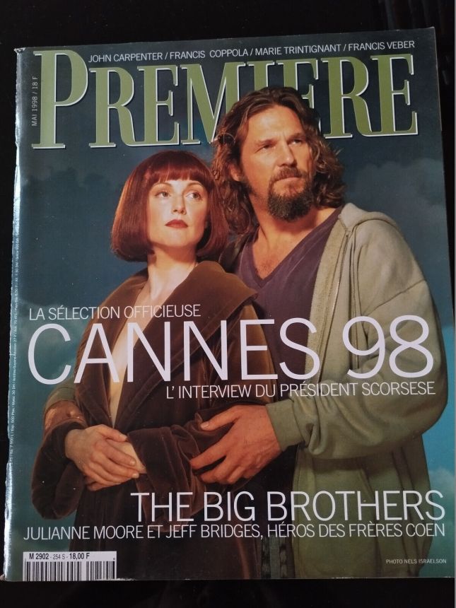 PREMIERE (FR) magazine side cover Issue 254 May 1998