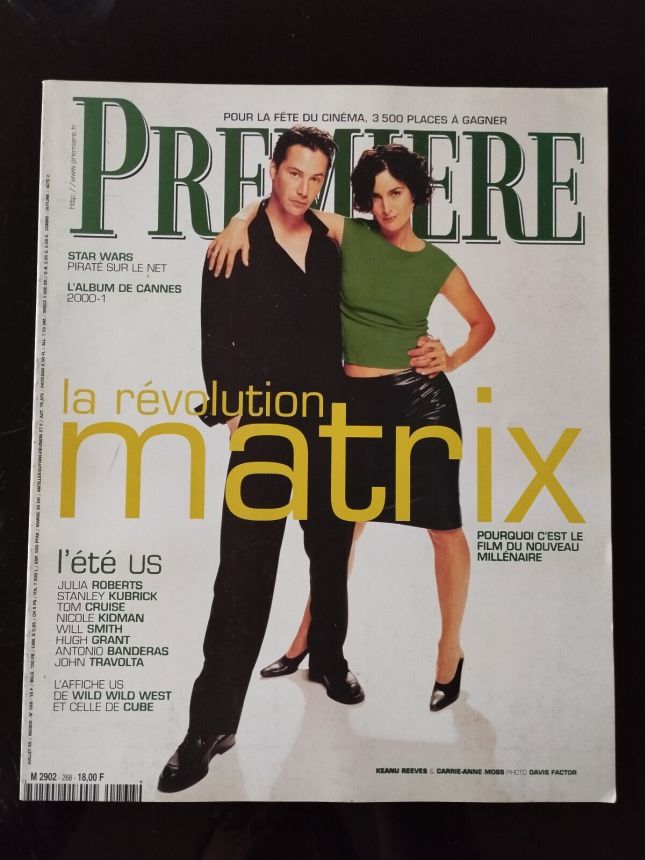PREMIERE (FR) magazine side cover Issue 268 July 1999