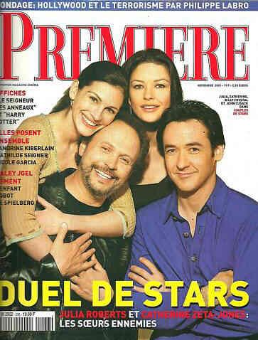 PREMIERE (FR) magazine side cover Issue 296 November 2001