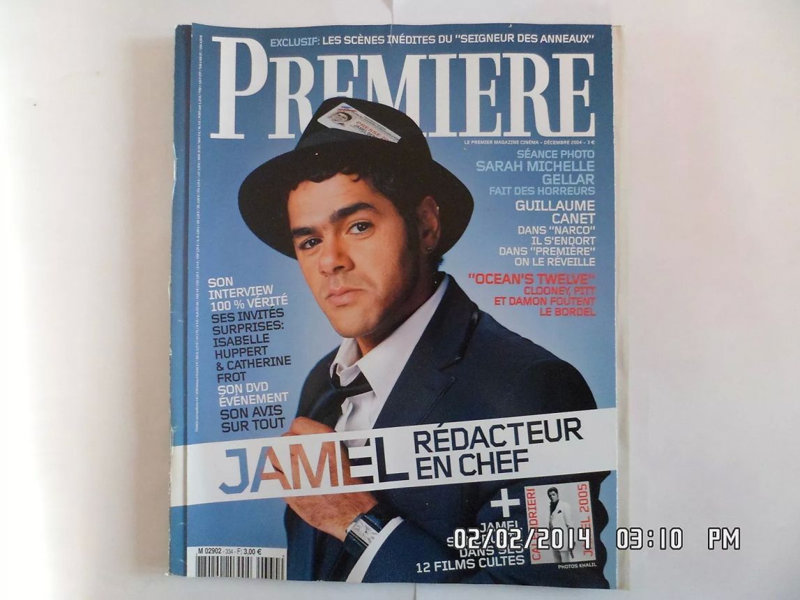 PREMIERE (FR) magazine side cover Issue 334 December 2004