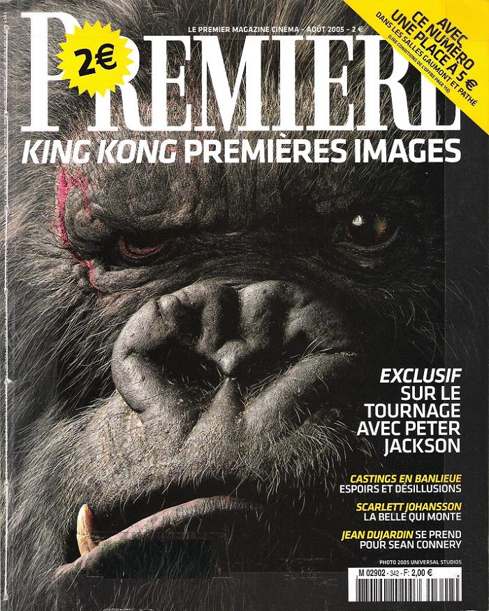 PREMIERE (FR) magazine side cover Issue 342 August 2005