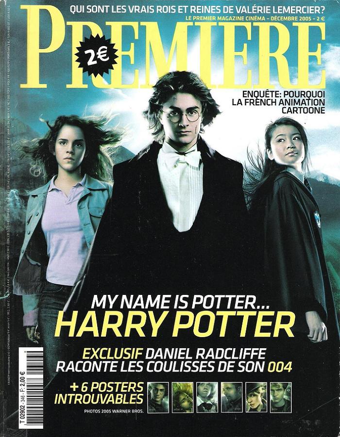 PREMIERE (FR) magazine side cover Issue 346 December 2005
