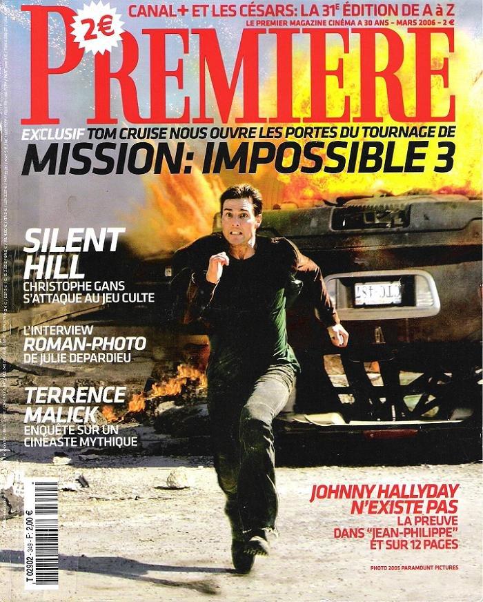 PREMIERE (FR) magazine side cover Issue 349 March 2006