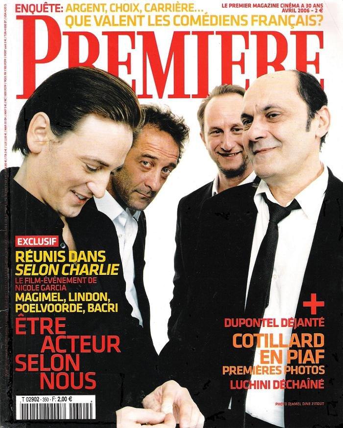 PREMIERE (FR) magazine side cover Issue 350 April 2006