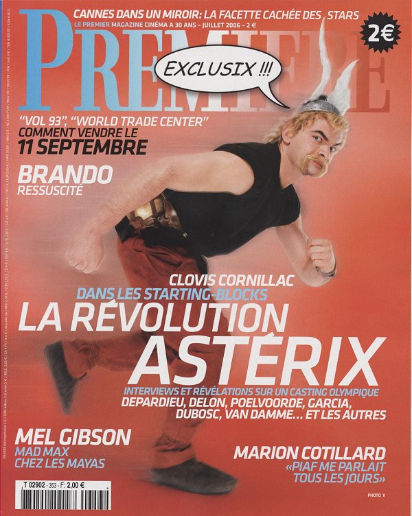 PREMIERE (FR) magazine side cover Issue 353 July 2006
