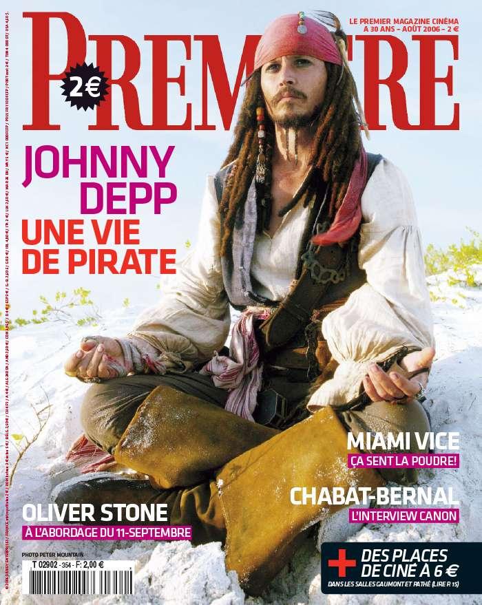 PREMIERE (FR) magazine side cover Issue 354 August 2006