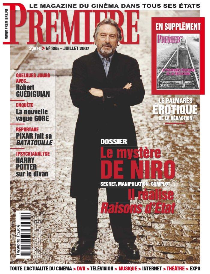 PREMIERE (FR) magazine side cover Issue 365 July 2007
