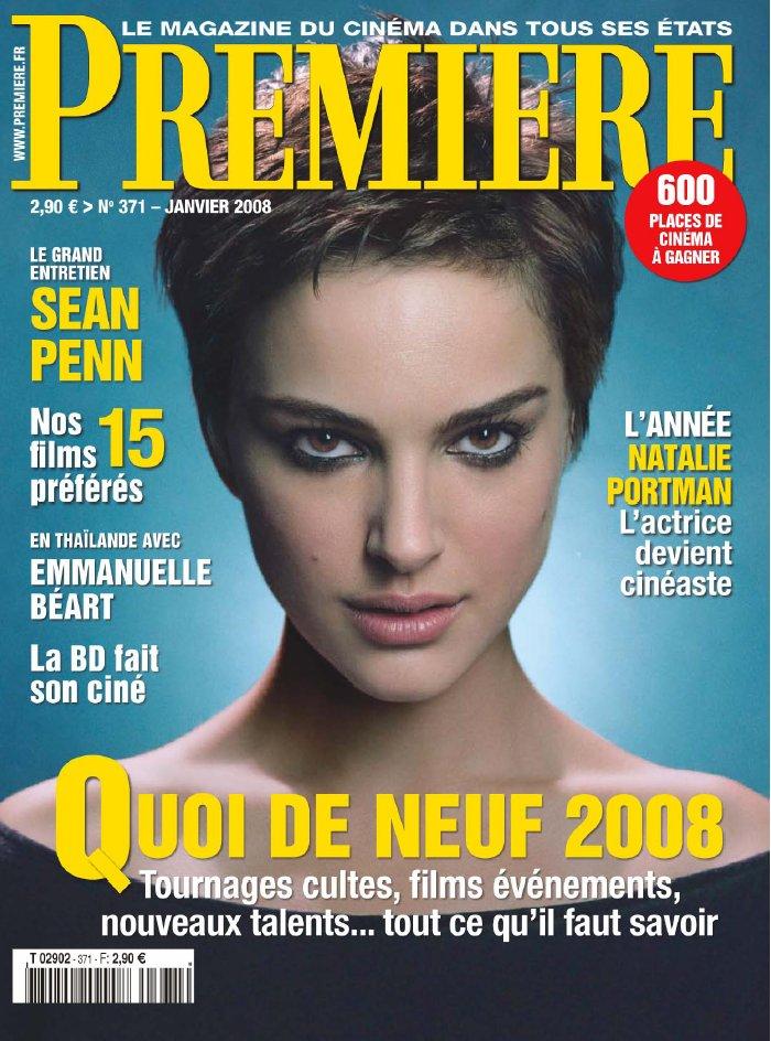 PREMIERE (FR) magazine side cover Issue 371 January 2008