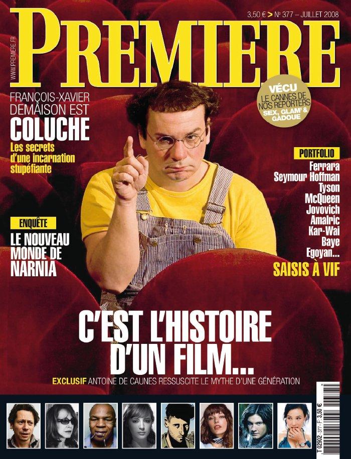 PREMIERE (FR) magazine side cover Issue 377 July 2008