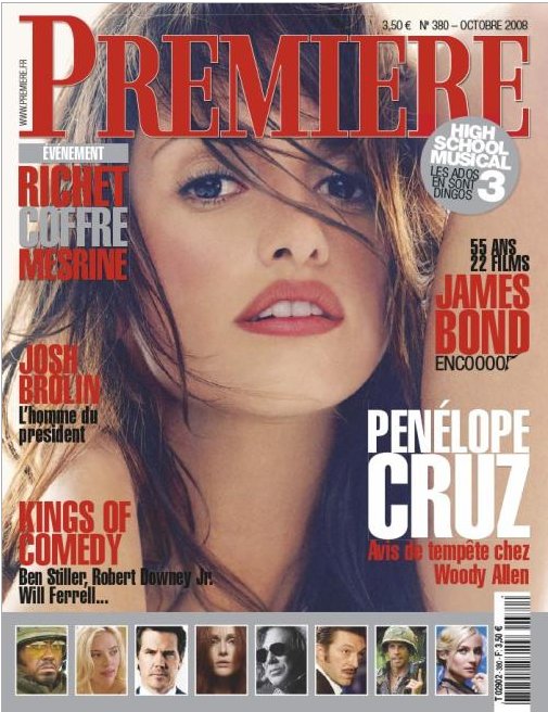 PREMIERE (FR) magazine side cover Issue 380 October 2008