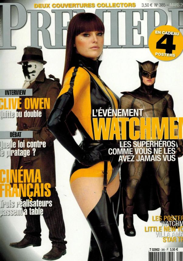PREMIERE (FR) magazine side cover Issue 385 March 2009