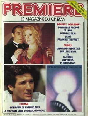 PREMIERE (FR) magazine side cover Issue 40 June 1980