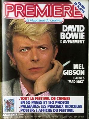 PREMIERE (FR) magazine side cover Issue 75 June 1983