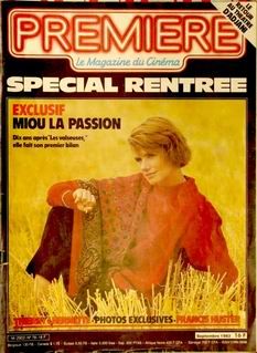 PREMIERE (FR) magazine side cover Issue 78 September 1983