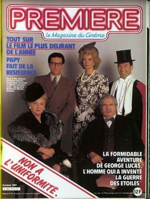 PREMIERE (FR) magazine side cover Issue 79 October 1983
