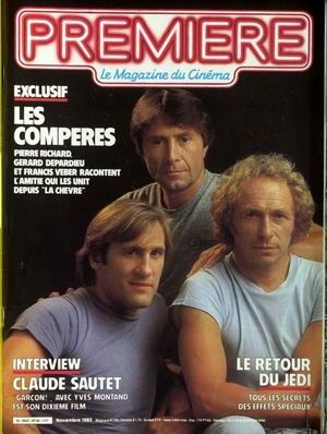 PREMIERE (FR) magazine side cover Issue 80 November 1983