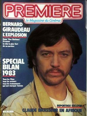 PREMIERE (FR) magazine side cover Issue 82 January 1984