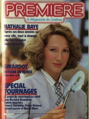 PREMIERE (FR) magazine side cover Issue 89 August 1984